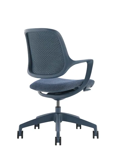 Кресло KRESLALUX NIRO-D36 BLUE, для посетителя