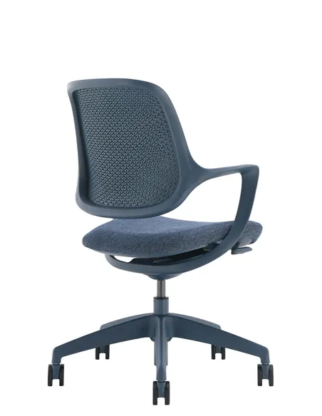 Кресло KRESLALUX NIRO-D36 BLUE, для посетителя