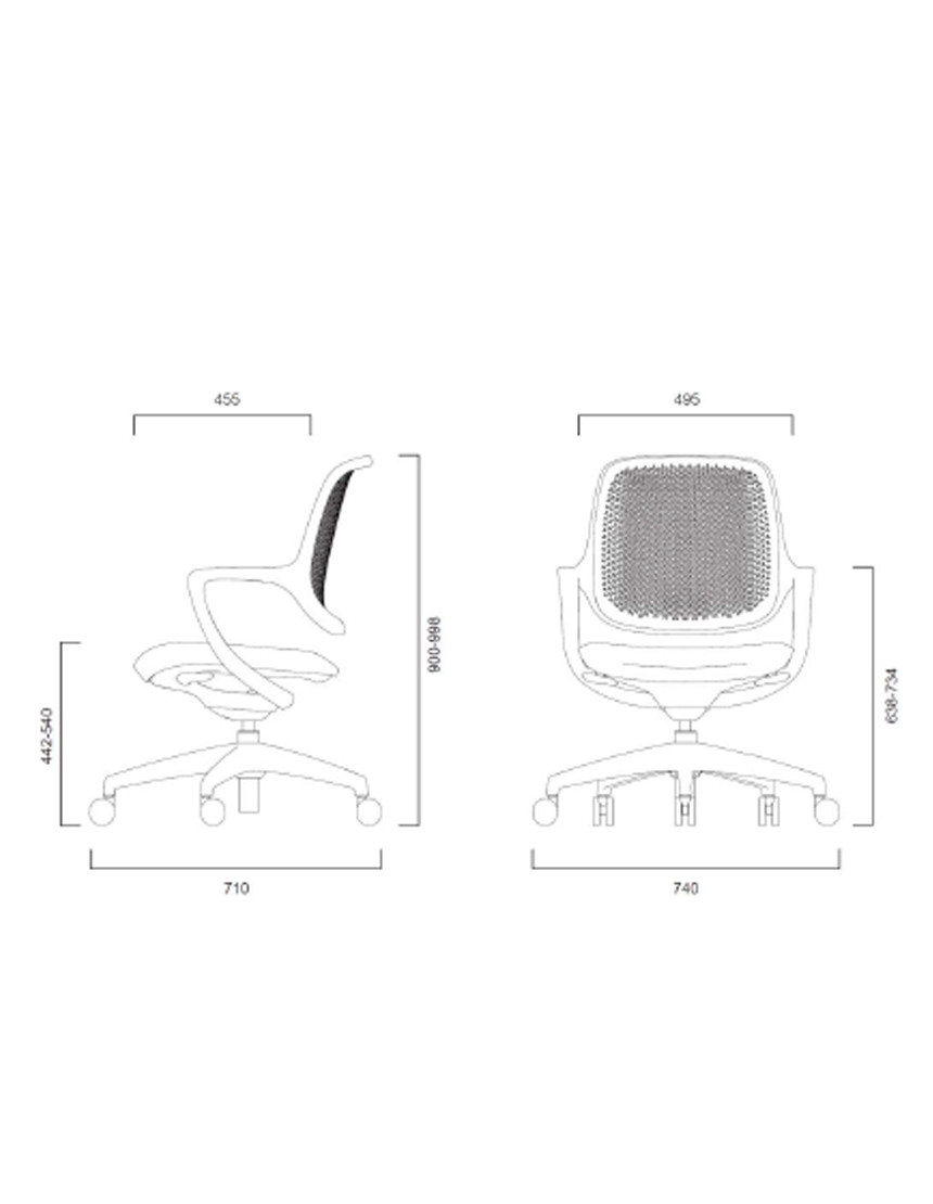 Кресло KRESLALUX NIRO-D36 BLUE, для посетителя
