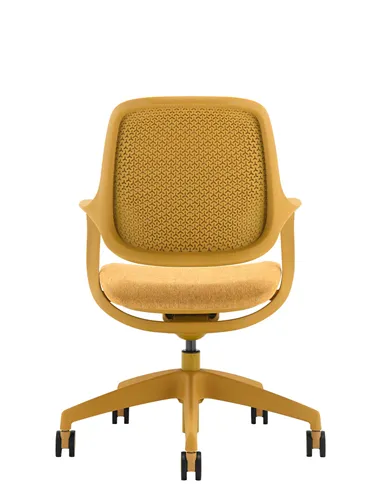 Кресло KRESLALUX NIRO-D37 YELLOW, для посетителя