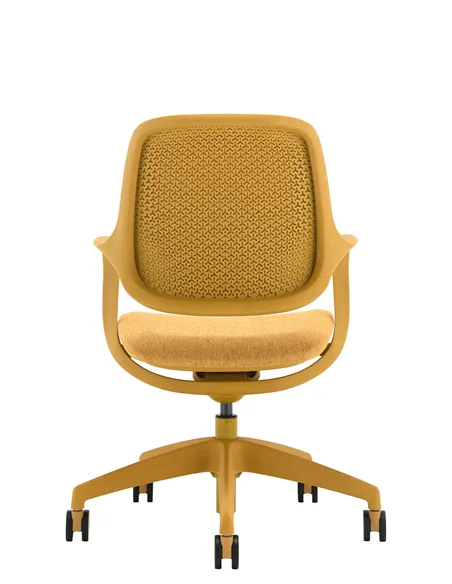 Кресло KRESLALUX NIRO-D37 YELLOW, для посетителя