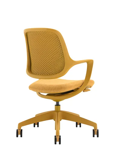 Кресло KRESLALUX NIRO-D37 YELLOW, для посетителя
