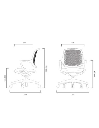 Кресло KRESLALUX NIRO-D37 YELLOW, для посетителя