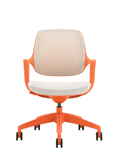 Кресло KRESLALUX NIRO-D38 ORANGE, для посетителя