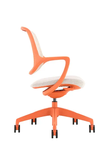 Кресло KRESLALUX NIRO-D38 ORANGE, для посетителя