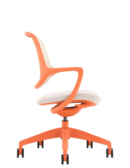 Кресло KRESLALUX NIRO-D38 ORANGE, для посетителя