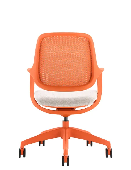Кресло KRESLALUX NIRO-D38 ORANGE, для посетителя