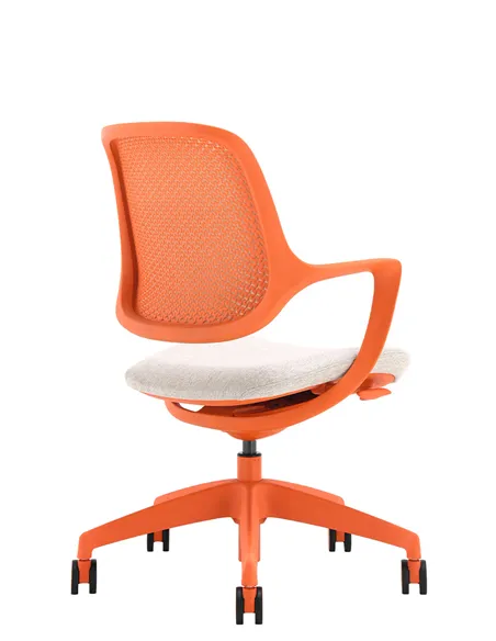 Кресло KRESLALUX NIRO-D38 ORANGE, для посетителя