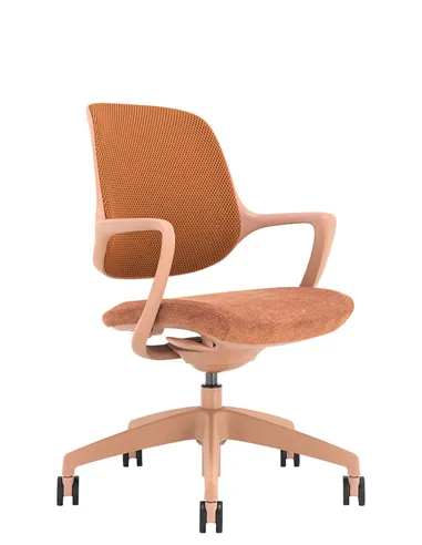 Кресло KRESLALUX NIRO-D39 MOCHA PEACH, для посетителя