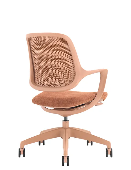 Кресло KRESLALUX NIRO-D39 MOCHA PEACH, для посетителя