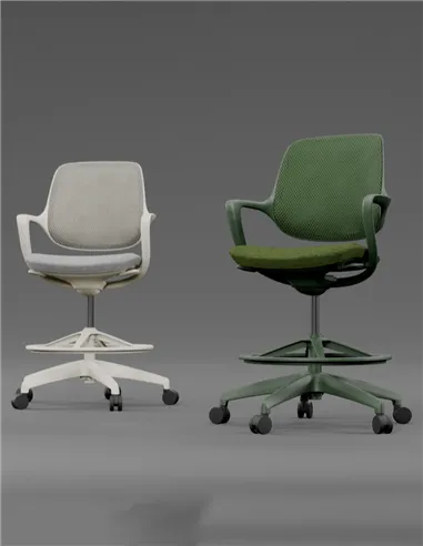 Барное кресло KRESLALUX BARSTOOL NIRO-D02 WHITE