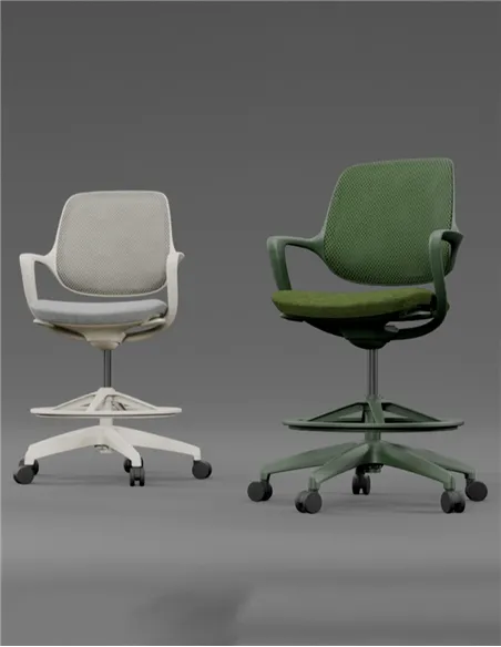 Барное кресло KRESLALUX BARSTOOL NIRO-D02 WHITE