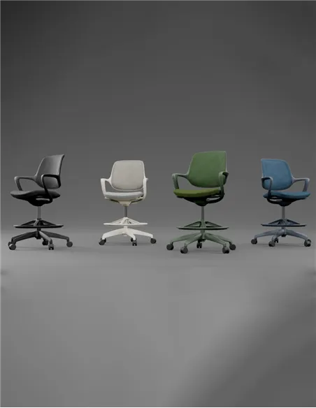 Барное кресло KRESLALUX BARSTOOL NIRO-D02 WHITE
