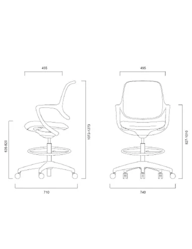Барное кресло KRESLALUX BARSTOOL NIRO-D34 GREEN