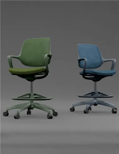 Барное кресло KRESLALUX BARSTOOL NIRO-D36 BLUE