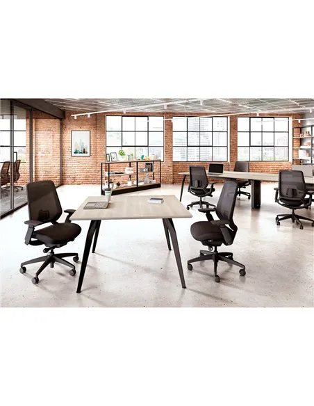 Крісло OKAMURA ABILIS CF ALL BLACK для оператора