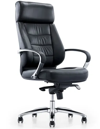 Крісло KRESLALUX A1607 BLACK для керівника, шкіряне