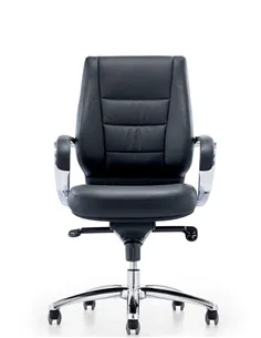 Крісло KRESLALUX A1607 BLACK для керівника, шкіряне 2