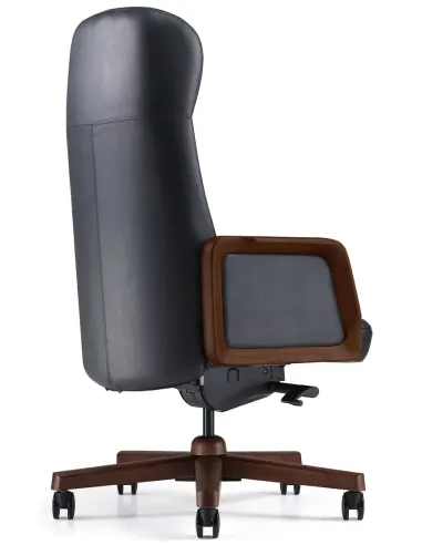 Крісло KRESLALUX A2560 BLACK для керівника, шкіряне