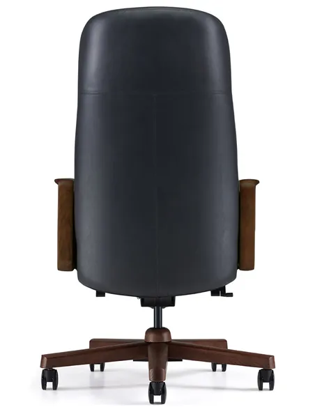 Крісло KRESLALUX A2560 BLACK для керівника, шкіряне