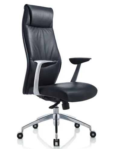 Крісло KRESLALUX 9184 BLACK для керівника, шкіряне