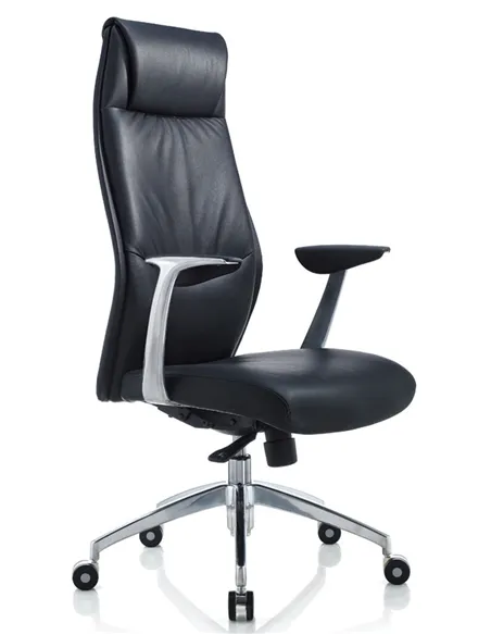 Крісло KRESLALUX 9184 BLACK для керівника, шкіряне