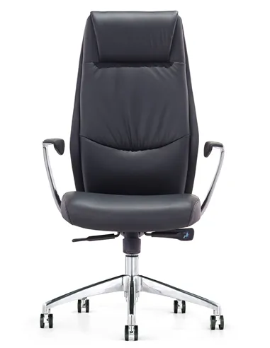 Крісло KRESLALUX 9184 BLACK для керівника, шкіряне
