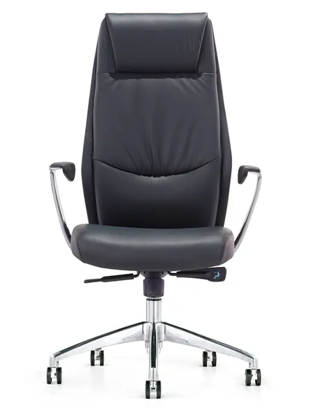 Крісло KRESLALUX 9184 BLACK для керівника, шкіряне