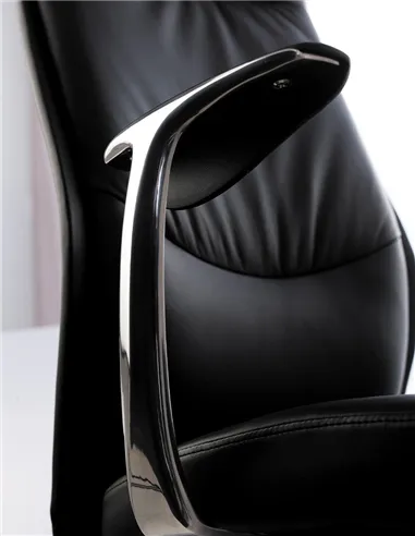 Крісло KRESLALUX 9184 BLACK для керівника, шкіряне