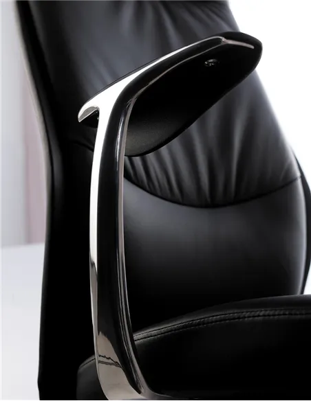 Крісло KRESLALUX 9184 BLACK для керівника, шкіряне