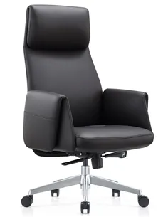 Крісло KRESLALUX A2065 BLACK для керівника, шкіряне