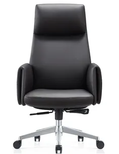 Крісло KRESLALUX A2065 BLACK для керівника, шкіряне 2