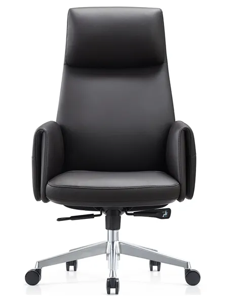 Крісло KRESLALUX A2065 BLACK для керівника, шкіряне
