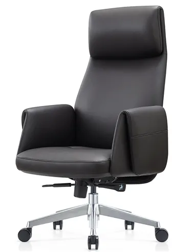 Крісло KRESLALUX A2065 BLACK для керівника, шкіряне