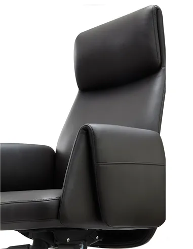 Крісло KRESLALUX A2065 BLACK для керівника, шкіряне