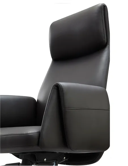 Крісло KRESLALUX A2065 BLACK для керівника, шкіряне
