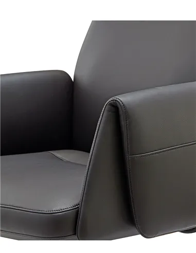 Крісло KRESLALUX A2065 BLACK для керівника, шкіряне
