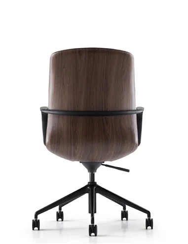Конференц-кресло KRESLALUX FK016-B12 BROWN, кожаное