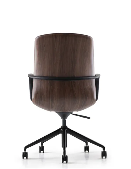 Конференц-кресло KRESLALUX FK016-B12 BROWN, кожаное