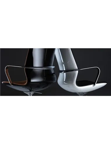 Конференц-кресло KRESLALUX FK016-B12 BROWN, кожаное