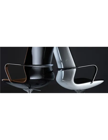 Конференц-кресло KRESLALUX FK016-B12 BROWN, кожаное