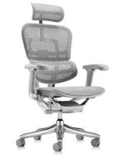 Крісло ERGOHUMAN LUXURY SE (EHSE-AG-HAM-5D-ST-D, сітка W945-24 White), ергономічне