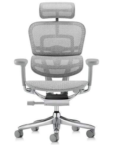 Крісло ERGOHUMAN LUXURY SE (EHSE-AG-HAM-5D-ST-D, сітка W945-24 White), ергономічне