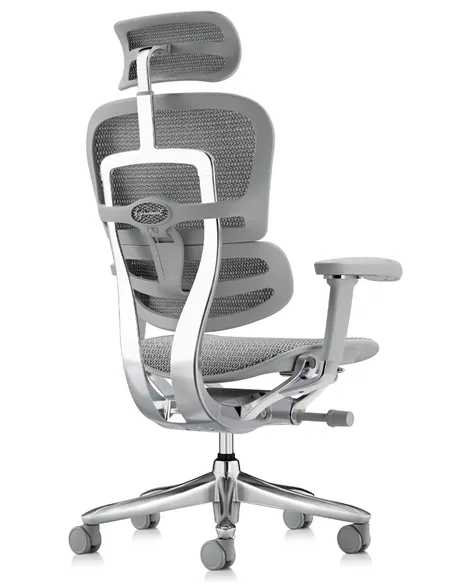 Крісло ERGOHUMAN LUXURY SE (EHSE-AG-HAM-5D-ST-D, сітка W945-24 White), ергономічне