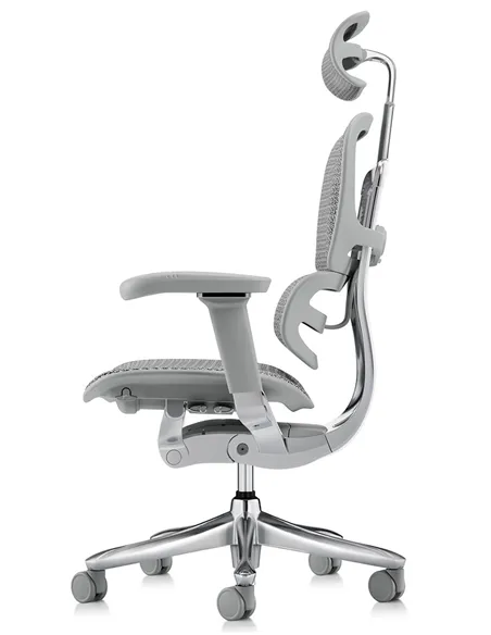Крісло ERGOHUMAN LUXURY SE (EHSE-AG-HAM-5D-ST-D, сітка W945-24 White), ергономічне