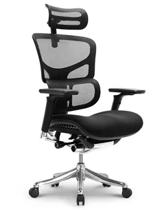 Крісло HOOKAY SAIL 2 BLACK (SA2MF01), ергономічне, із тканинним сидінням