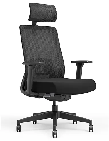 Крісло KRESLALUX TANIT ALL BLACK, ергономічне