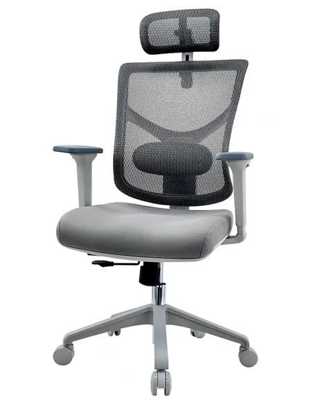 Кресло HOOKAY STAR 2 GREY (STE2-MF01-NG) для оператора, эргономичное