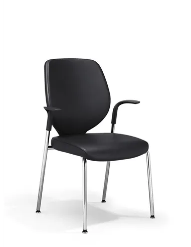 Крісло GIROFLEX 353-7504 CHROME, шкіряне