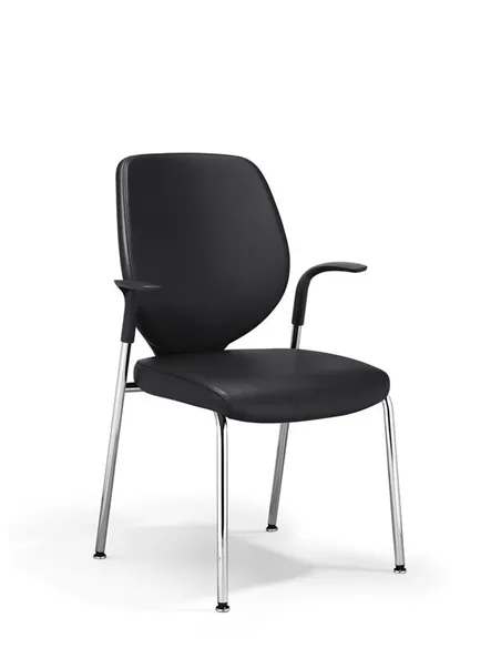 Крісло GIROFLEX 353-7504 CHROME, шкіряне